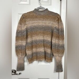 Leith Gradient Balloon Sleeve Sweater